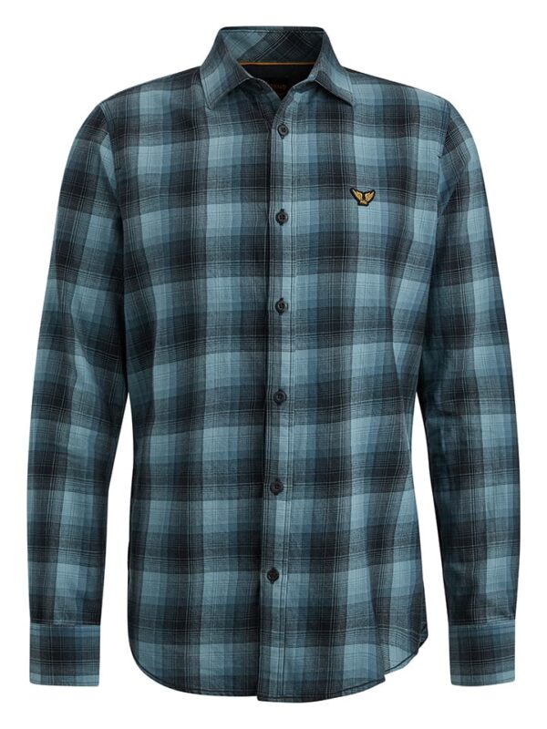 Blouse blauw/zwart