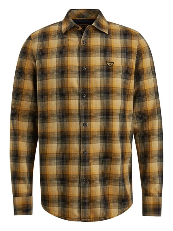 Blouse zwart/camel