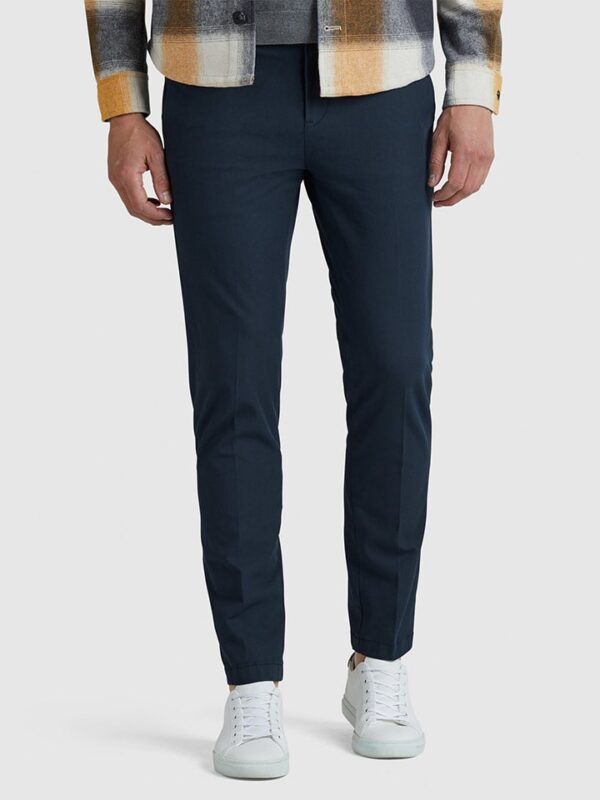 Chinobroek "V12" donkerblauw