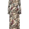 Jurk beige/groen