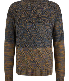 Trui bruin/blauw