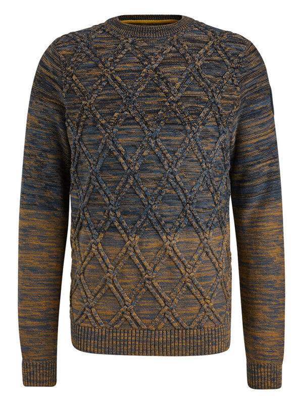 Trui bruin/blauw